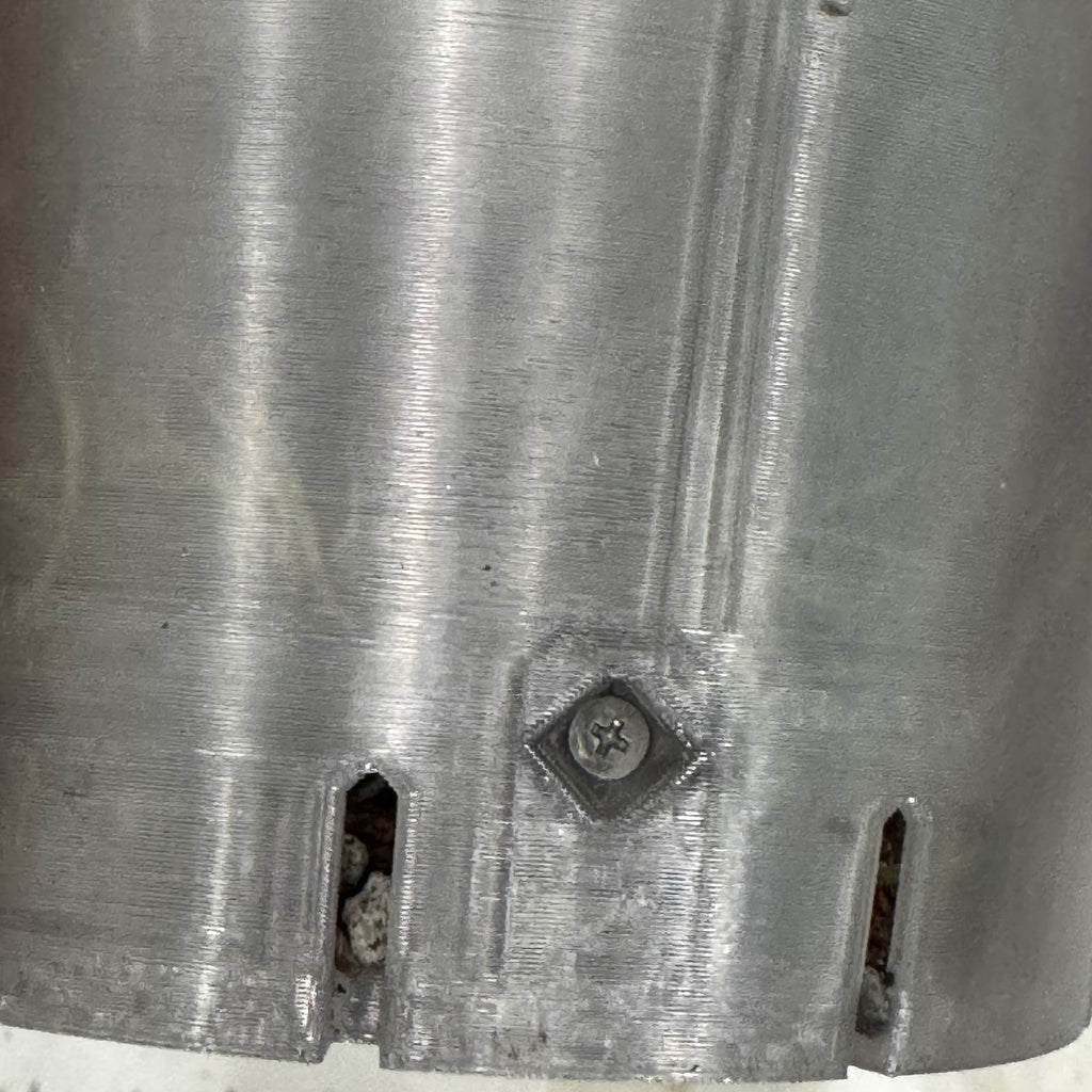 Anchor screw at the base of a ModuMoss anchor pot
